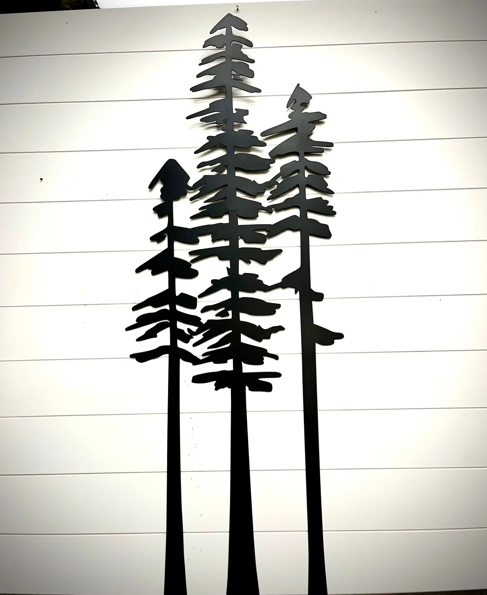 Pine Tree Trio Metal Wall Art