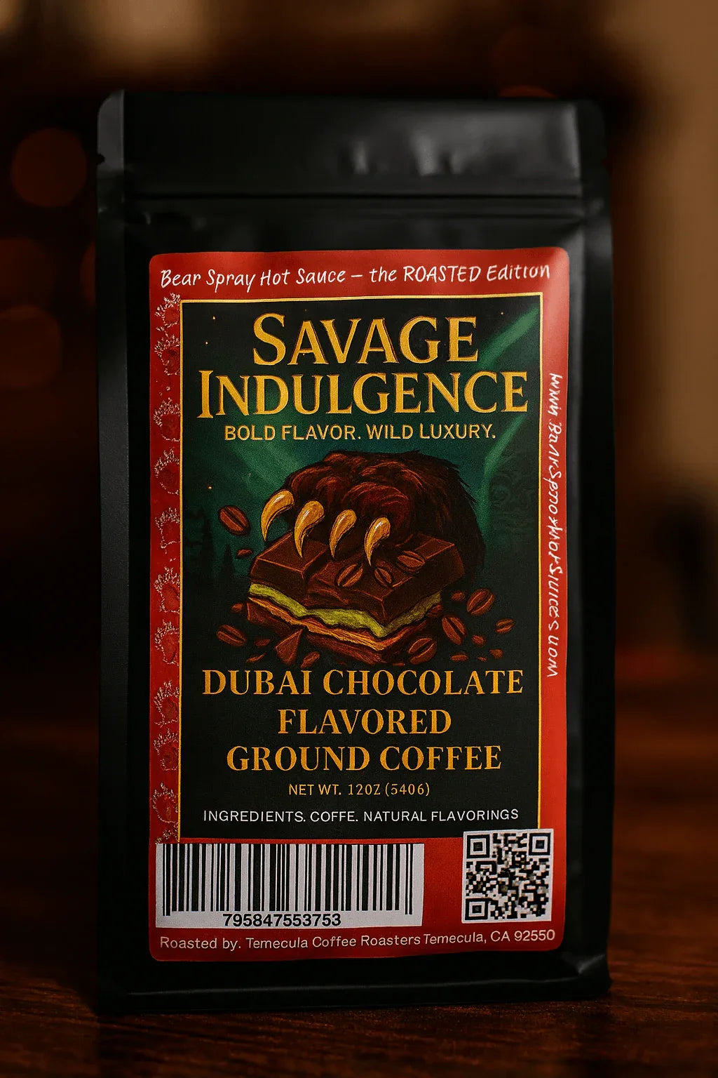 Savage Indulgence-Dubai Chocolate Coffee 12 OZ Ground Coffee
