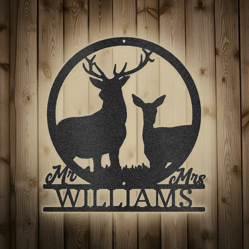 Anniversary Gift Personalized Gifts - Custom Metal Sign, Housewarming Gift Black