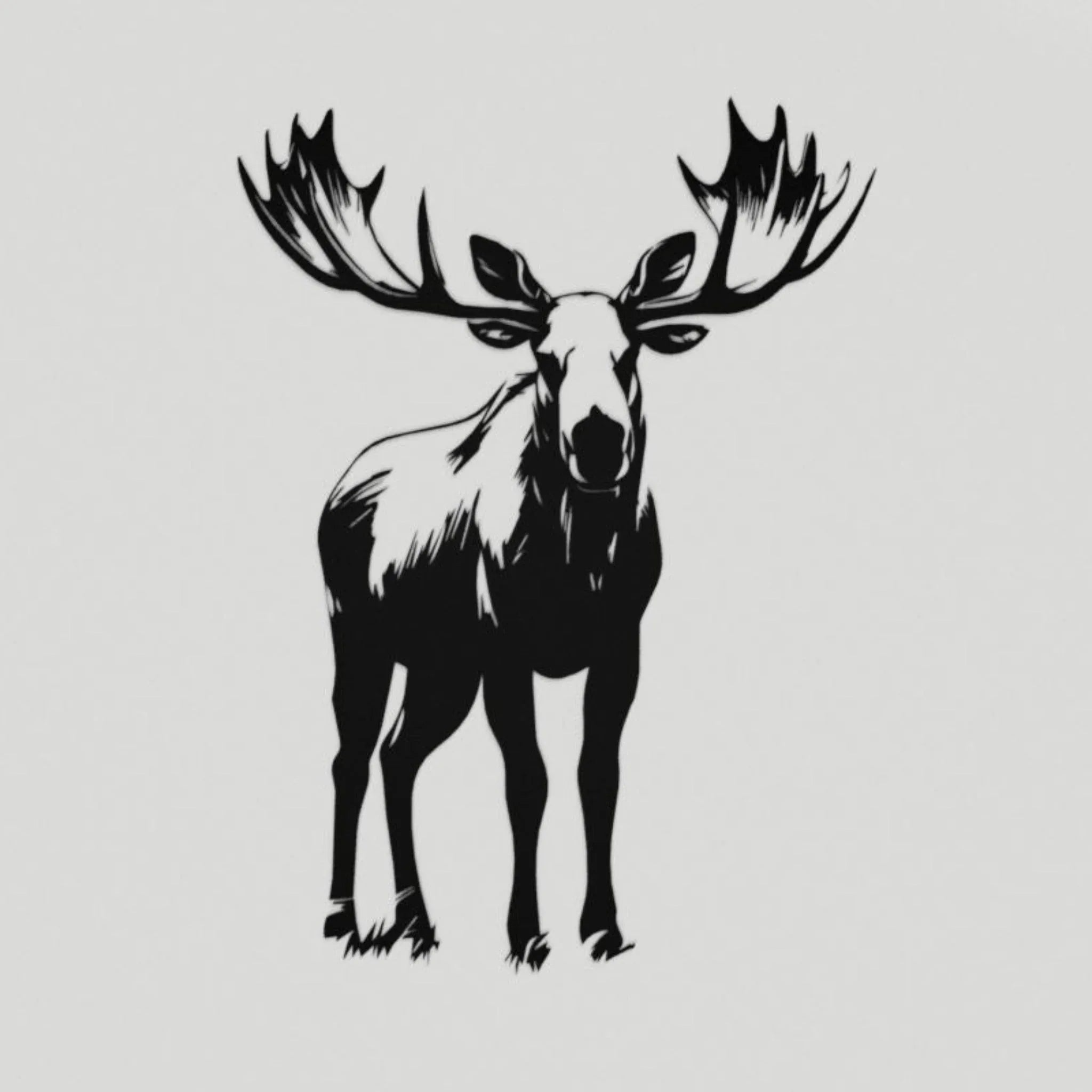 Steel Bull Moose Wall Art