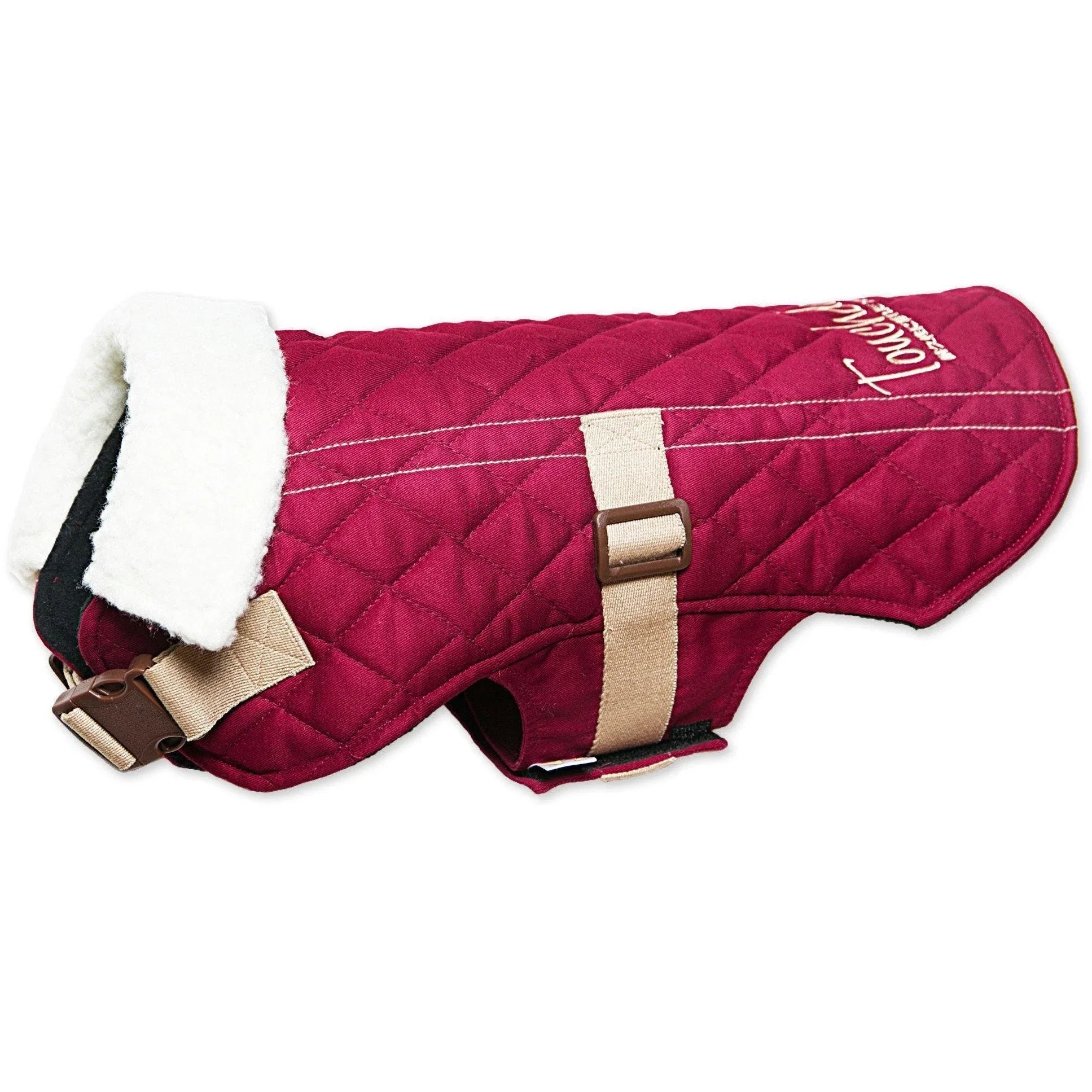 Touchdog ® Original Sherpa-Bark Designer Fashion Dog Coat Dark Pink