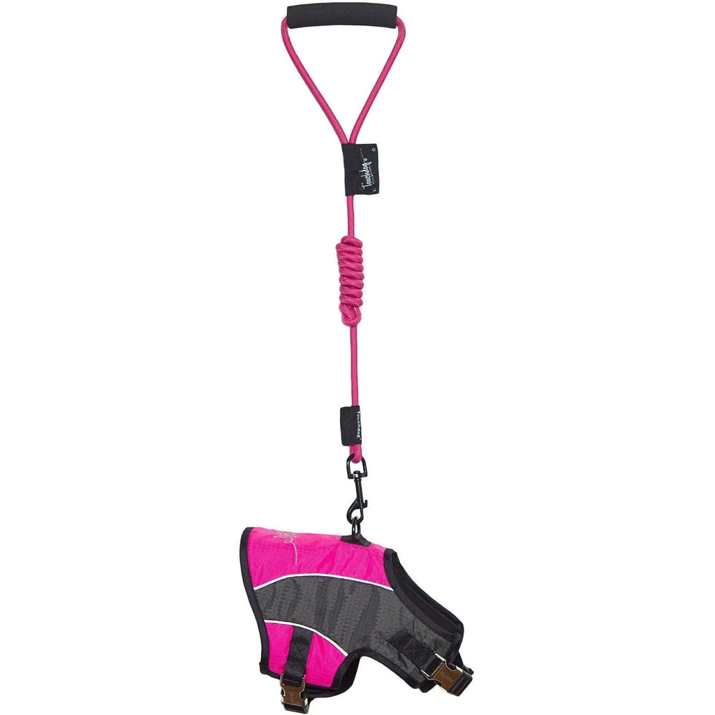 Touchdog ® 'Reflective-Max' 2-in-1 Performance Dog Harness and Leash Pink, Charcoal Grey