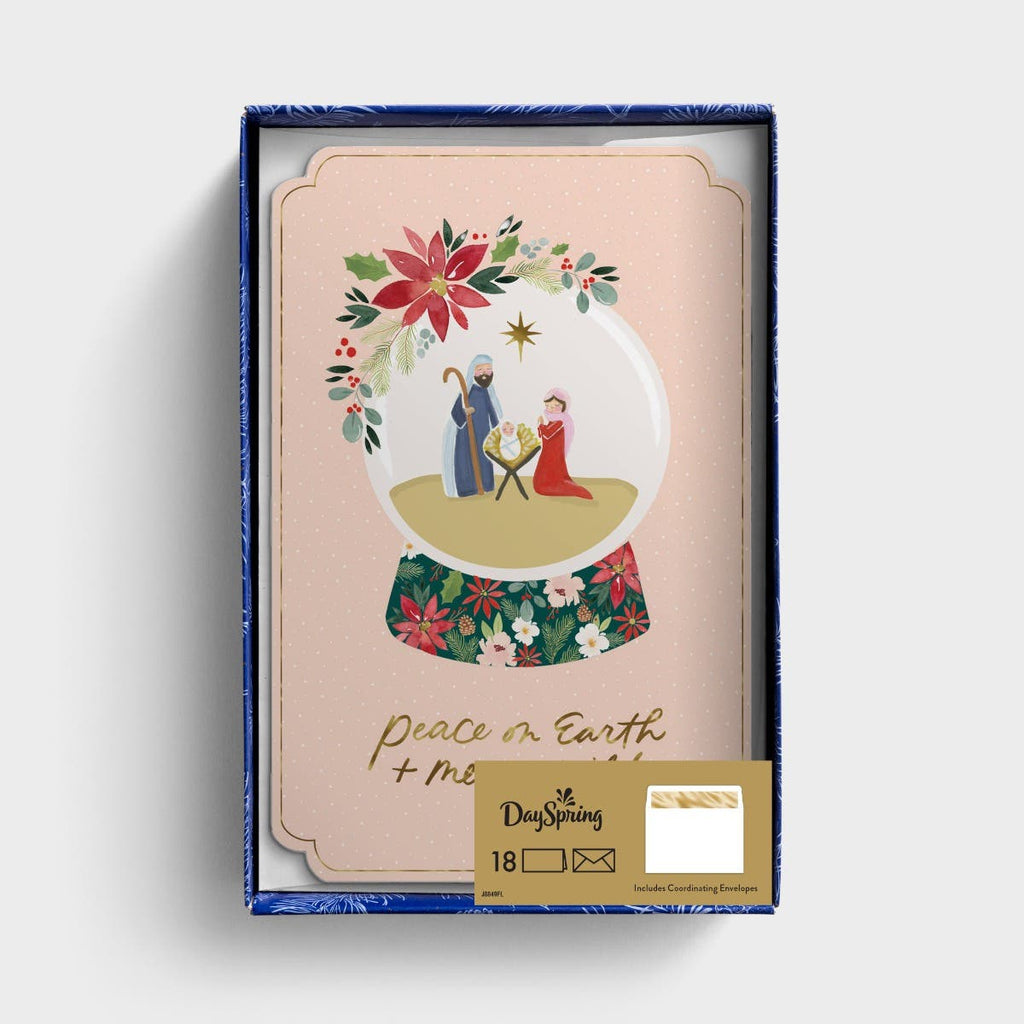 Studio 71 - Peace On Earth - 18 Christmas Boxed Cards and Envelopes, NKJV