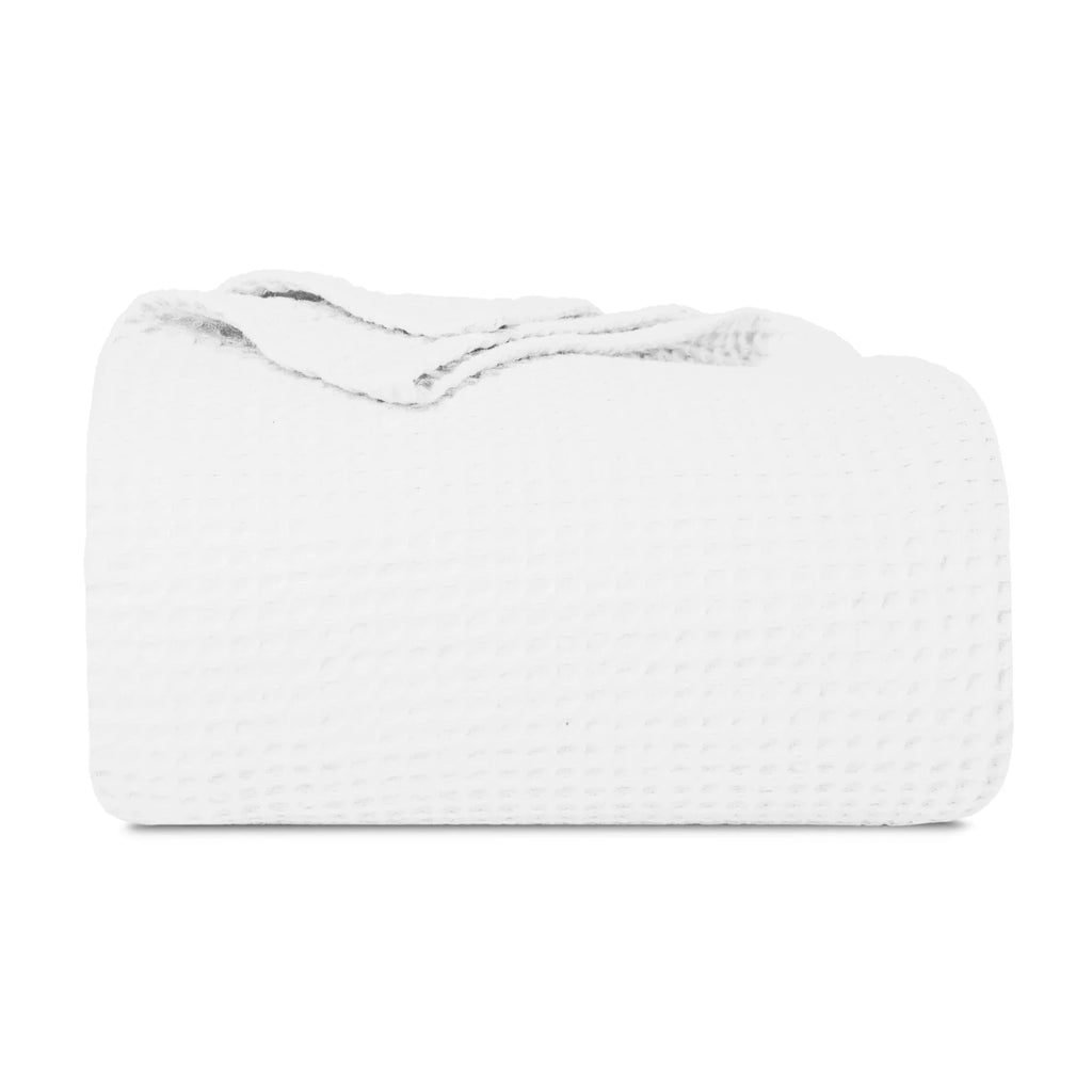 Waffle Weave Throw White