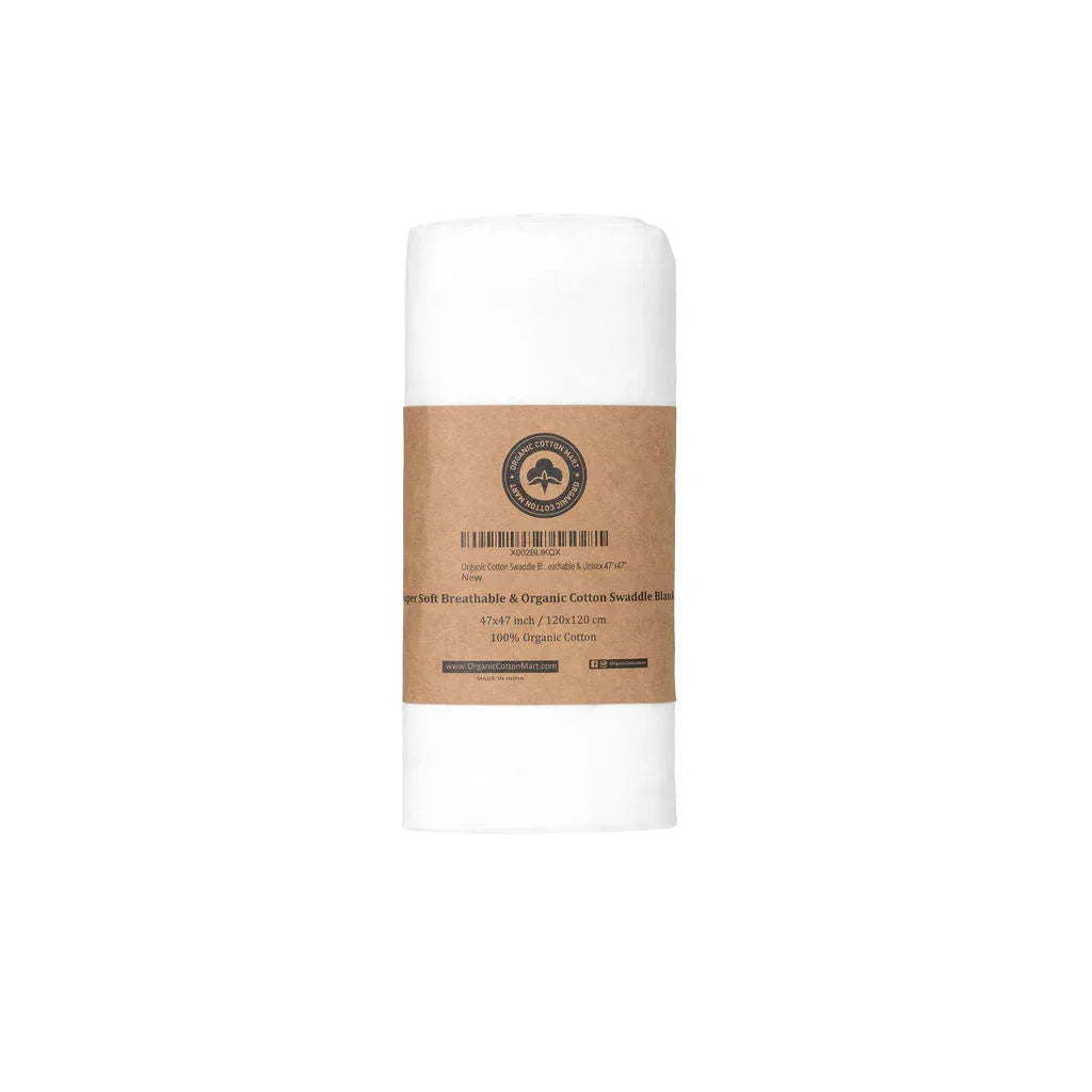 Muslin Swaddle Blankets White