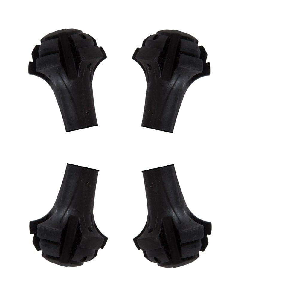 Four Pack of Extra Durable Rubber Replacement Tips (Replacement Feet - Paws - Ferrules - Caps) for Trekking Poles - Fits Most Hiking and Walking Poles.