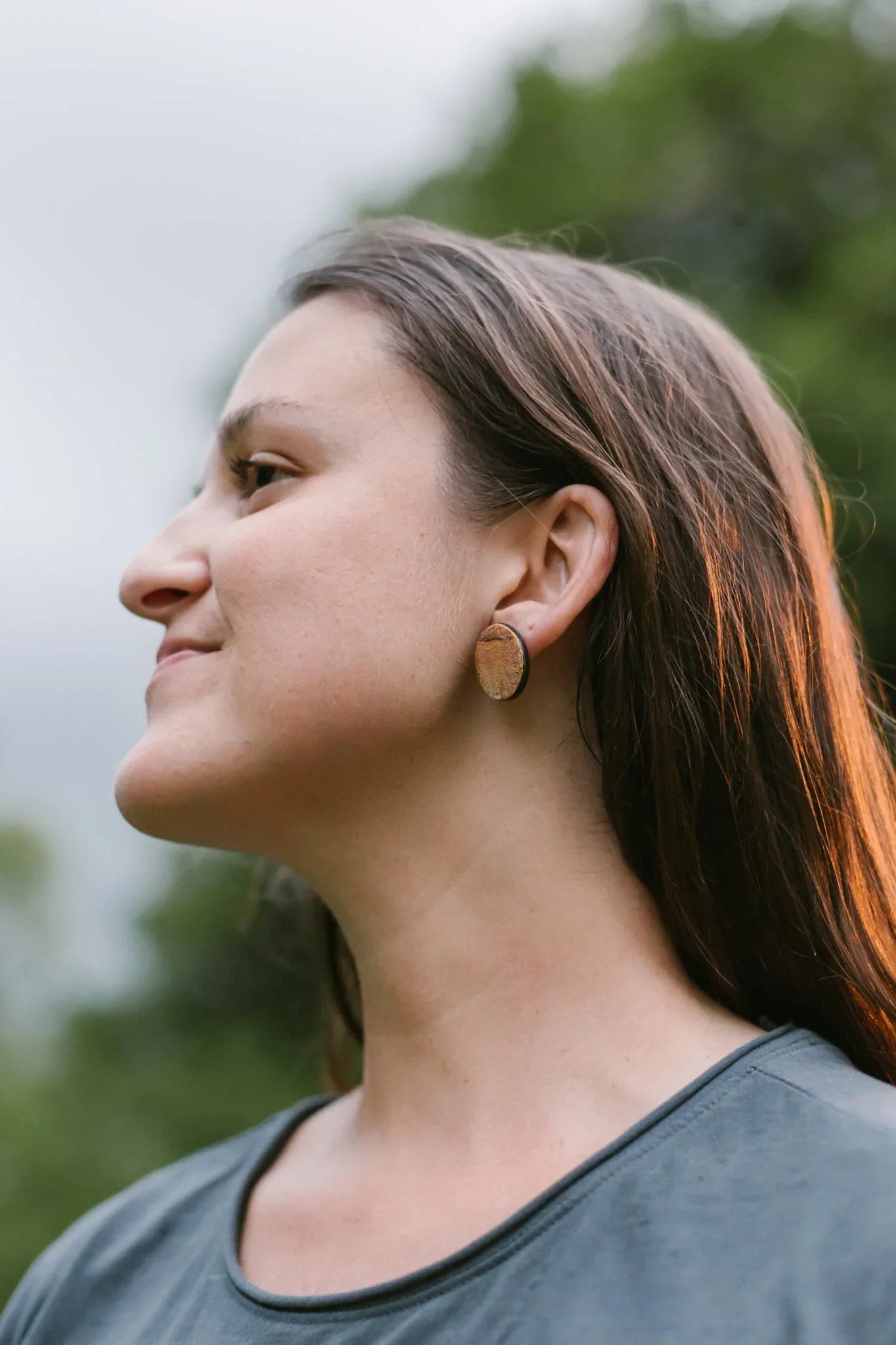 Minimalist Horn Stud Earring Default Title